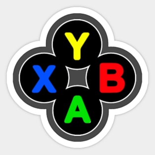 Xbox Style Buttons Sticker